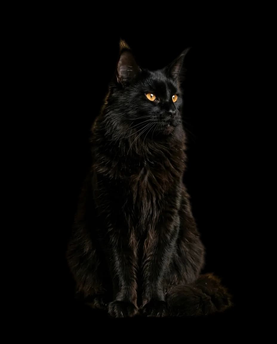 Portrait de Onyx, Noir solide, étalon
